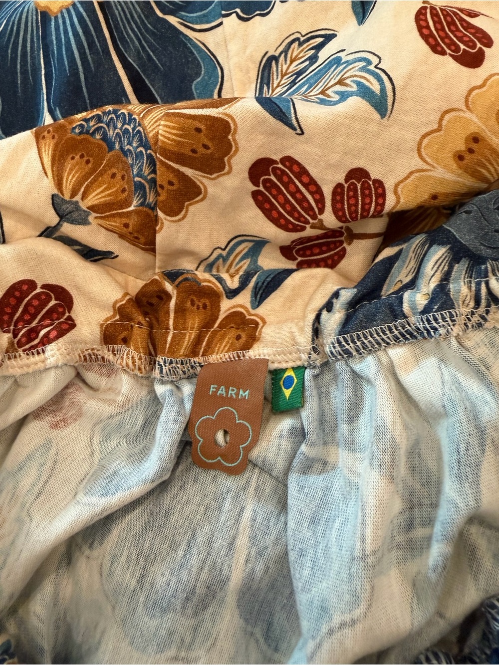 FARM Rio Blue, White & Yellow Floral Maxi Dress - Picture 7 of 8